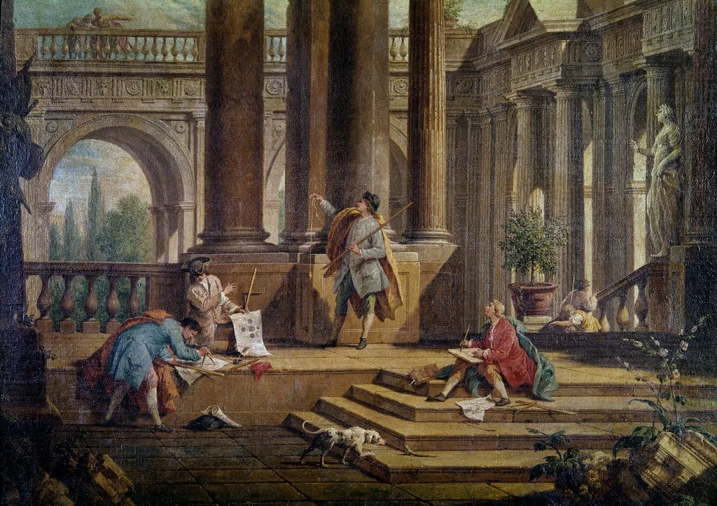 Studiare la prospettiva tra le architetture - Gallerie dell'Accademia, Venezia, dettaglio
